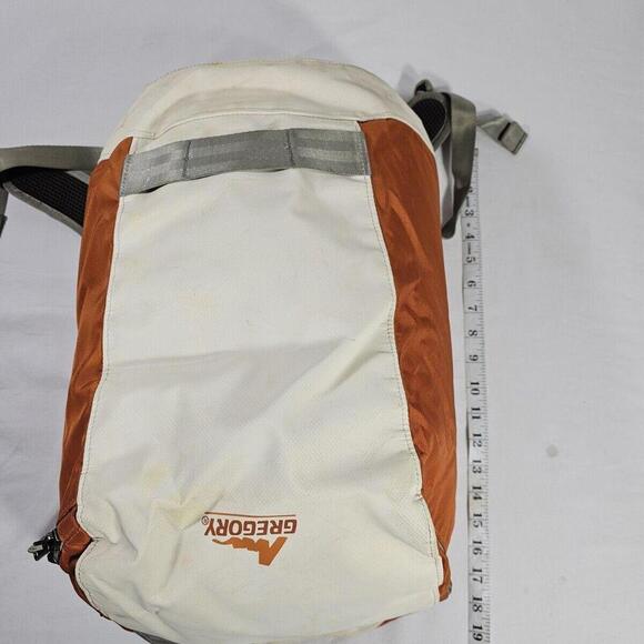 Gregory Orange And Cream Backpack Hiking Trekking Climbing Gear Bag - Picture 10 of 15